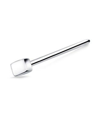 Simple Style Silver Straight Nose Stud NSKA-636